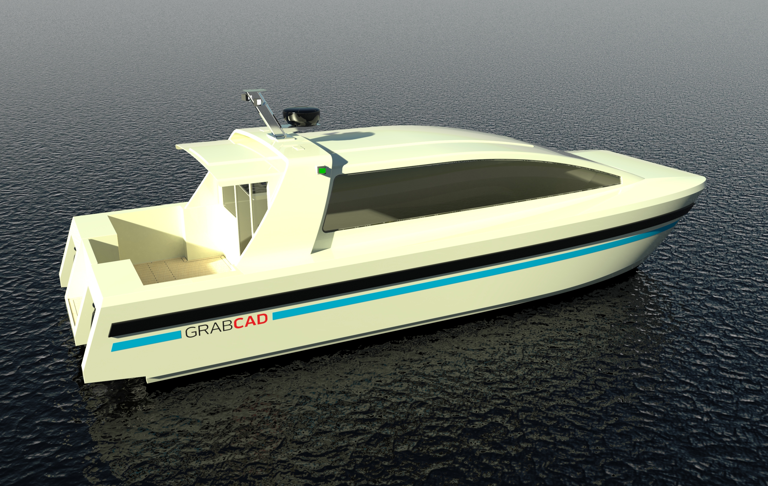 10米双体快艇简易模型